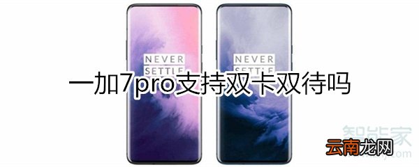 一加7pro支持双卡双待吗