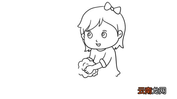 幼儿洗手简笔画 幼儿洗手简笔画画法