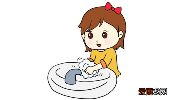 幼儿洗手简笔画 幼儿洗手简笔画画法
