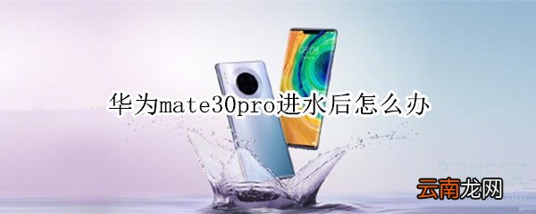 华为mate30pro进水后怎么办
