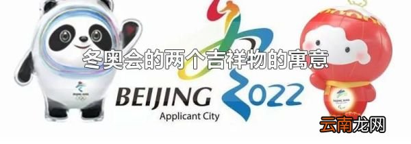 冬奥会的两个吉祥物的寓意