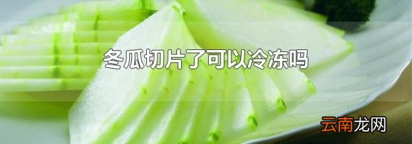 冬瓜切片了可以冷冻吗