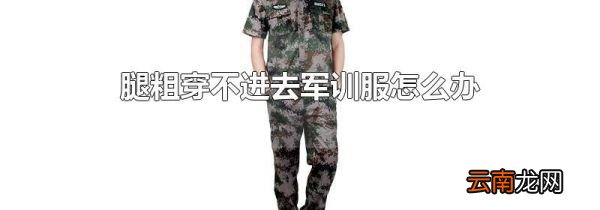 腿粗穿不进去军训服怎么办
