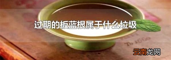 过期的板蓝根属于什么垃圾