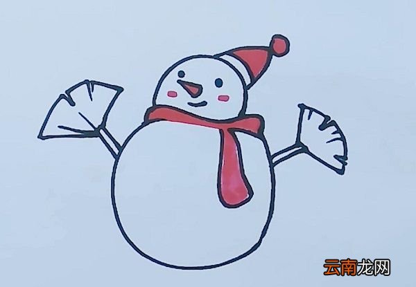 雪人的简笔画 雪人简笔画的画法