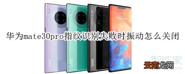 华为mate30pro指纹识别失败时振动怎么关闭