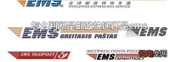 怎么判断是邮政快递还是ems