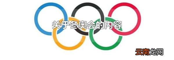 关于冬奥会的内容