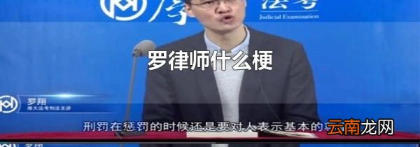 罗律师什么梗