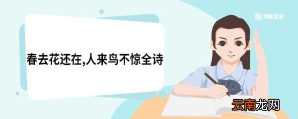 春去花还在,人来鸟不惊全诗 画原文