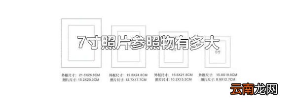 7寸照片参照物有多大