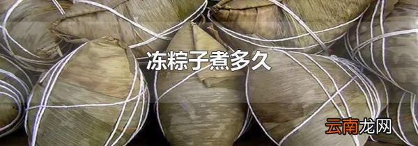 冻粽子煮多久