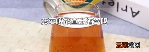 菠萝啤能查出酒驾吗
