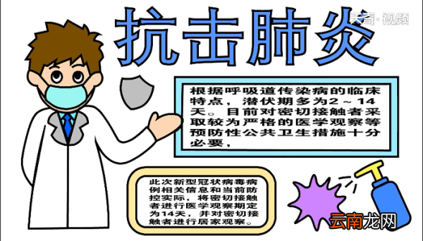 2020年肺炎手抄报 2020年肺炎画报