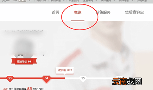 京东中查看魔镜等级具体操作步骤
