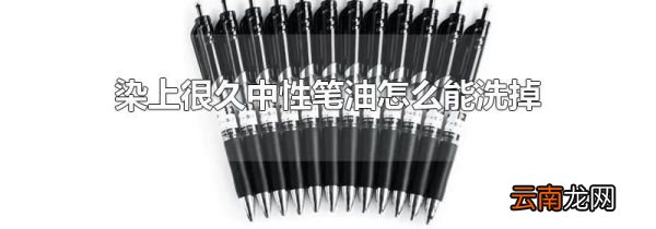 染上很久中性笔油怎么能洗掉
