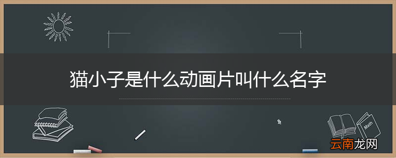 猫小子是什么动画片叫什么名字