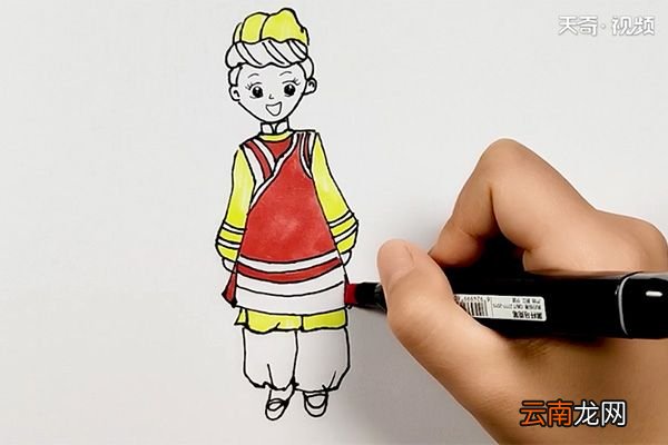 少数民族简笔画
