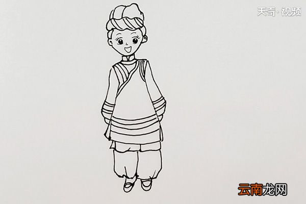 少数民族简笔画