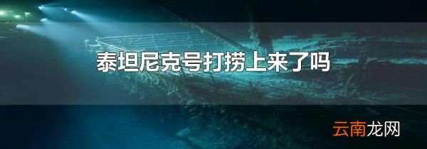 泰坦尼克号打捞上来了吗