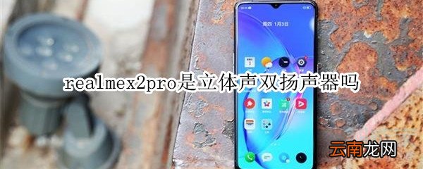 realmex2pro是立体声双扬声器吗