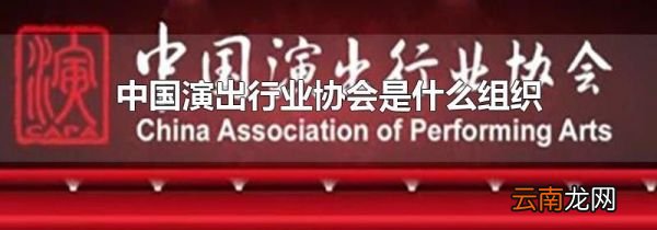 中国演出行业协会是什么组织