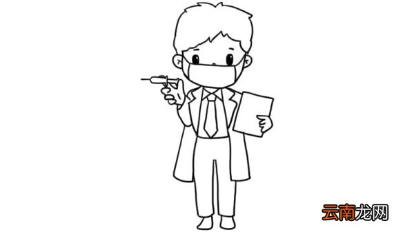 怎么画预防肺炎简笔画