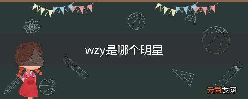 wzy是哪个明星