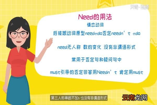 need的用法