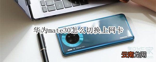 华为mate30怎么切换上网卡
