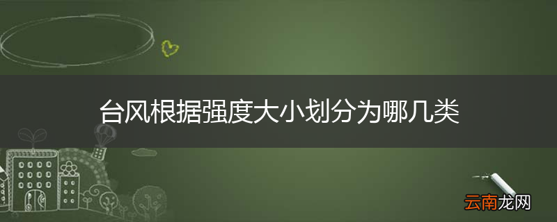 台风根据强度大小划分为哪几类