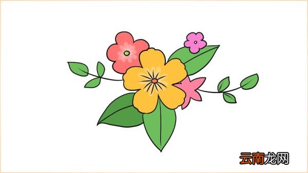 花简萌笔画简笔画怎么画花简萌笔画简笔画画法
