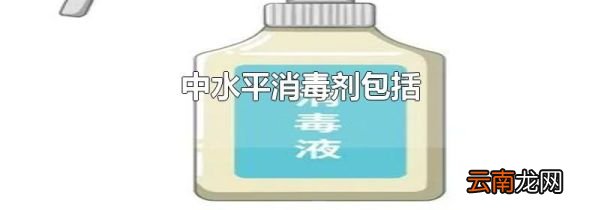 中水平消毒剂包括