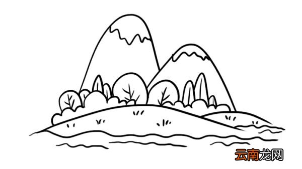 祖国风光图片简笔画教程祖国风光图片简笔画画法