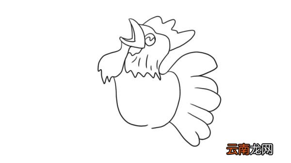 打鸣的公鸡简笔画 打鸣的公鸡怎么画