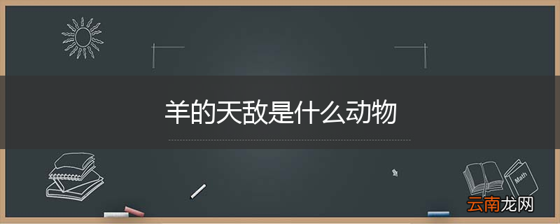 羊的天敌是什么动物