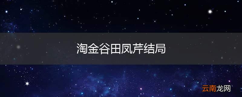 淘金谷田凤芹结局