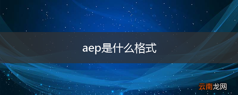 aep是什么格式