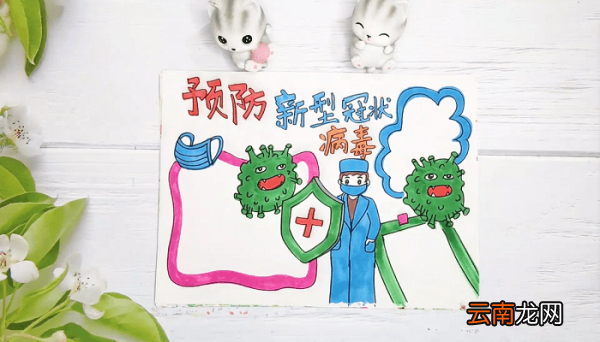 冠状病毒儿童手抄报 冠状病毒儿童画报