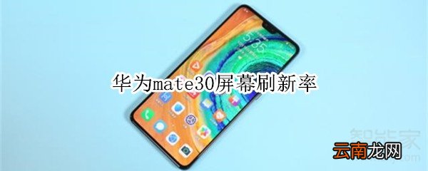 华为mate30屏幕刷新率