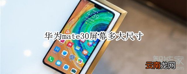 华为mate30屏幕多大尺寸