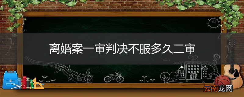 离婚案一审判决不服多久二审