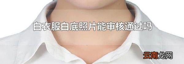 白衣服白底照片能审核通过吗