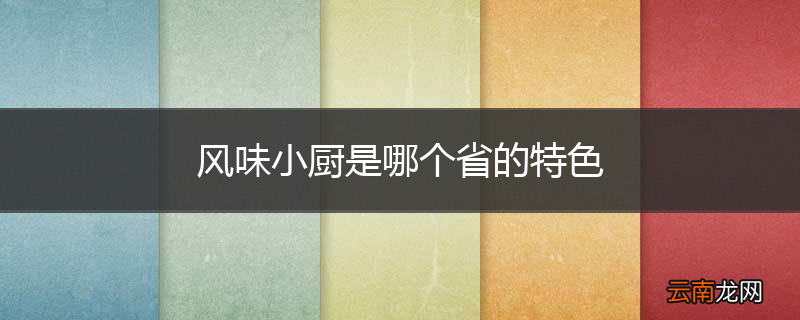 风味小厨是哪个省的特色