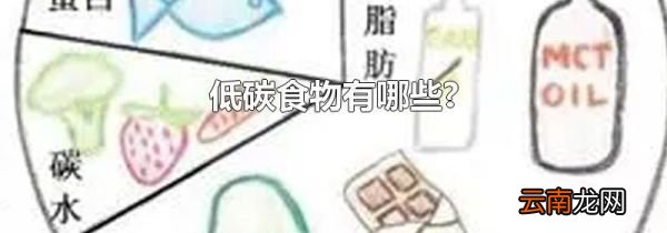 低碳食物有哪些?