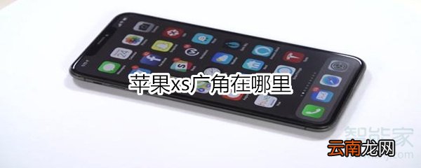 苹果xs广角在哪里