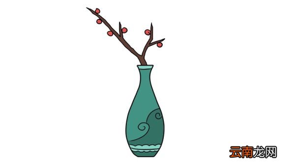 花瓶简笔画画法花瓶简笔画步骤