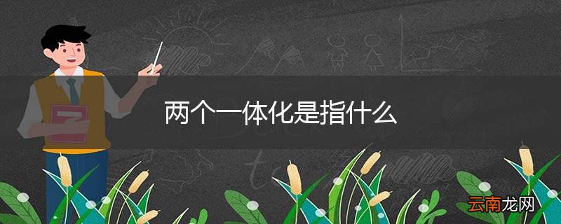 两个一体化是指什么