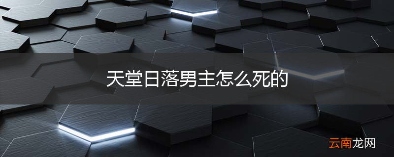 天堂日落男主怎么死的