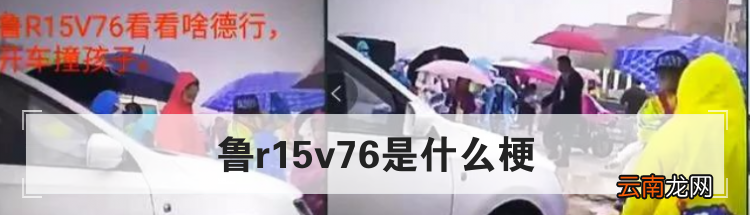 鲁r15v76是什么梗